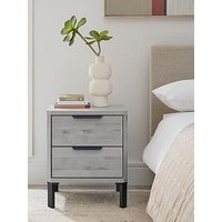 Very Home Harlem 2 Drawer Bedside Chest - Grey Oak - Fsc&Reg; Certified