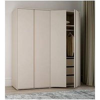 Very Home Lisson 4 Door Wardrobe With Internal Chest Of Drawers - Oatmeal - Fsc&Reg; Certified