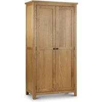 Julian Bowen Marlborough 2 Door Oak Wooden Double Wardrobe