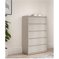 Very Home Lisson 5 Drawer Chest - Oatmeal - Fsc&Reg; Certified