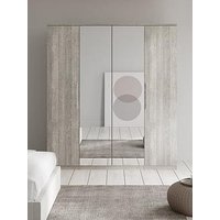 Very Home Prague 4 Door Wardrobe With Mirrors - Fsc&Reg; Certified