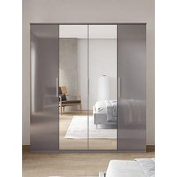 Very Home Prague Gloss 4 Door, 3 Drawer Wardrobe - Fsc&Reg; Certified