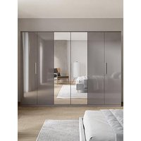 Very Home Prague Gloss 6 Door Mirrored Wardrobe - Fsc&Reg; Certified