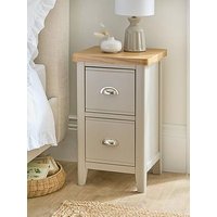 Very Home Malone Ready Assembled 2 Drawer Bedside Chest- Contains Solid Wood