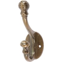 30mm x 95mm Brass Ball End Hat & Coat Hook