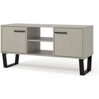 Core Texas Grey Waxed Pine 2 Door Flat Screen TV Cabinet