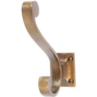35mm x 105mm Brass Square Back Hat & Coat Hook