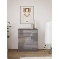 Very Home Prague Gloss 5 Drawer Chest - Fsc&Reg; Certified