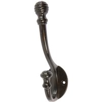 35mm x 135mm Black Ball End Hat & Coat Hook