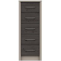 One Call Smyth Ready Assembled 5 Drawer Tall Boy