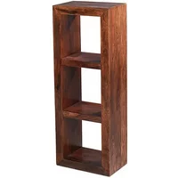 Archers Santa Clara Acacia Tall Wooden Display Cabinet Assembled