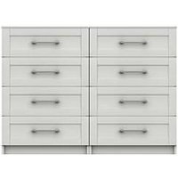 One Call Regal Ready Assembled 4 + 4 Drawer Chest