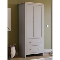 Vida Designs Arlington 2 Door, 2 Drawer Wardrobe - Grey