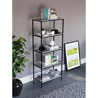 Vida Designs Brooklyn 5 Tier Bookcase - Grey Oak