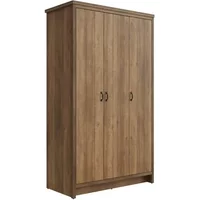 GFW Boston Knotty Oak Effect 3 Door Triple Wardrobe