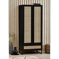 Julian Bowen Padstow 1 Drawer, 2 Door Wardrobe