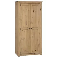 Seconique Panama Waxed Pine 2 Door Wardrobe