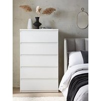 Very Home Lisson 5 Drawer Chest - White - Fsc&Reg; Certified