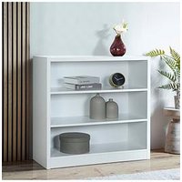 Very Home Metro Small Wide Bookcase - White - Fsc&Reg; Certified