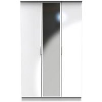 Swift Adair Ready Assembled Triple Mirror Wardrobe