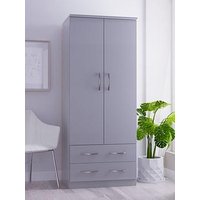 Swift Elton Ready Assembled 2 Door, 2 Drawer Wardrobe - Fsc&Reg; Certified