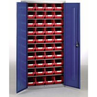 Barton Storage Barton Topstore Container Cabinet with 40 x TC3 Red Containers