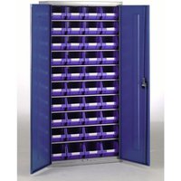 Barton Storage Barton Topstore Container Cabinet with 40 x TC3 Blue Containers