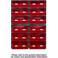 Machine Mart Xtra Barton Topstore 24 x TC5 Bin Storage Kit Blue 1828 x 641mm