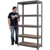 15% Off Weekend Clarke CSM5350B 350kg Boltless Shelving (Dark Grey)