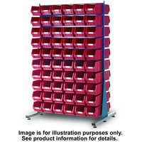 Barton Storage Topstore MDS1.5 Spacemaster TC Double Sided Bin Kit 56 x TC5 Red 011530B