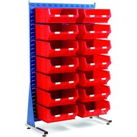 Machine Mart Xtra Topstore MSS1.5 Spacemaster TC Single Sided Bin Kit 14 x TC6 Red 011522B