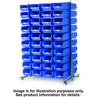 Barton Storage Topstore MDS1.5 Spacemaster TC Double Sided Bin Kit 28 x TC6 Blue 011532C