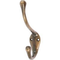 30mm x 140mm Brass Narrow Hat & Coat Hook