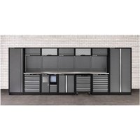 Clarke Clarke COMBGSM01 Modular Storage System 25 Piece Package Stainless Steel Worktops
