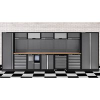 Clarke Clarke COMBGSM01 Modular Storage System 25 Piece Package Wooden Worktops
