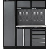 Clarke Clarke COMBGSM02 Modular Storage System 11 Piece Package Stainless Steel Worktops