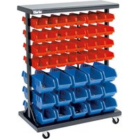 Clarke Clarke CSR94 Mobile Double Sided Storage Bin Rack