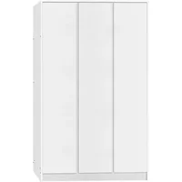 Seconique Malvern White 3 Door Triple Wardrobe