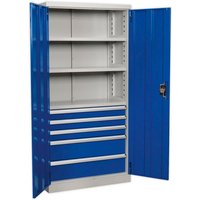 Sealey Sealey APICCOMBO5 Industrial Cabinet 5 Drawer 3 Shelf 1800mm