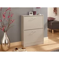 GFW Stirling Grey 2 Tier Shoe Cabinet
