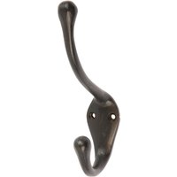 30mm x 140mm Black Narrow Hat & Coat Hook