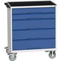 Bott Bott Verso Mobile 5 Drawer 800x550x965mm Cabinet With Top Tray And Mat