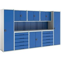 Bott Bott Verso Modular Workshop with 8 Units - Blue
