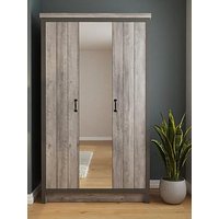 Gfw Boston 3 Door Mirrored Wardrobe