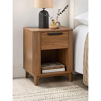 Very Home Carina 1 Drawer Bedside Chest - Mid Oak - Fsc&Reg; Certified