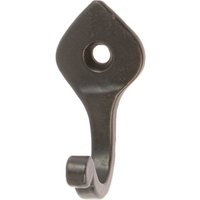 20mm x 40mm Black Hammered Arrowhead Single Hook