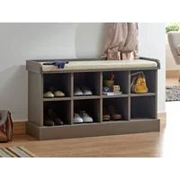 GFW Kempton Grey 2 Tier Shoe Bench