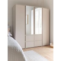 Very Home Lisson 4 Door Combi Wardrobe - Oatmeal - Fsc&Reg; Certified