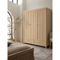Michelle Keegan Home Lindley 3 Door, 2 Drawer Wardrobe - Oak - Fsc&Reg; Certified