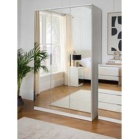 Very Home Palma 3 Door Mirrored Wardrobe - White - Fsc&Reg; Certified